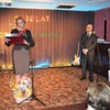 gratulacje z rąk pani dyrektor GOK Potok Wielki (link otworzy duże zdjęcie)